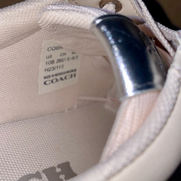 Coach leather 🤍 Lowline Low Top Sneaker size 10 New in box - Picture 5 of 8